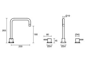 Scala Hob Sink Set Square