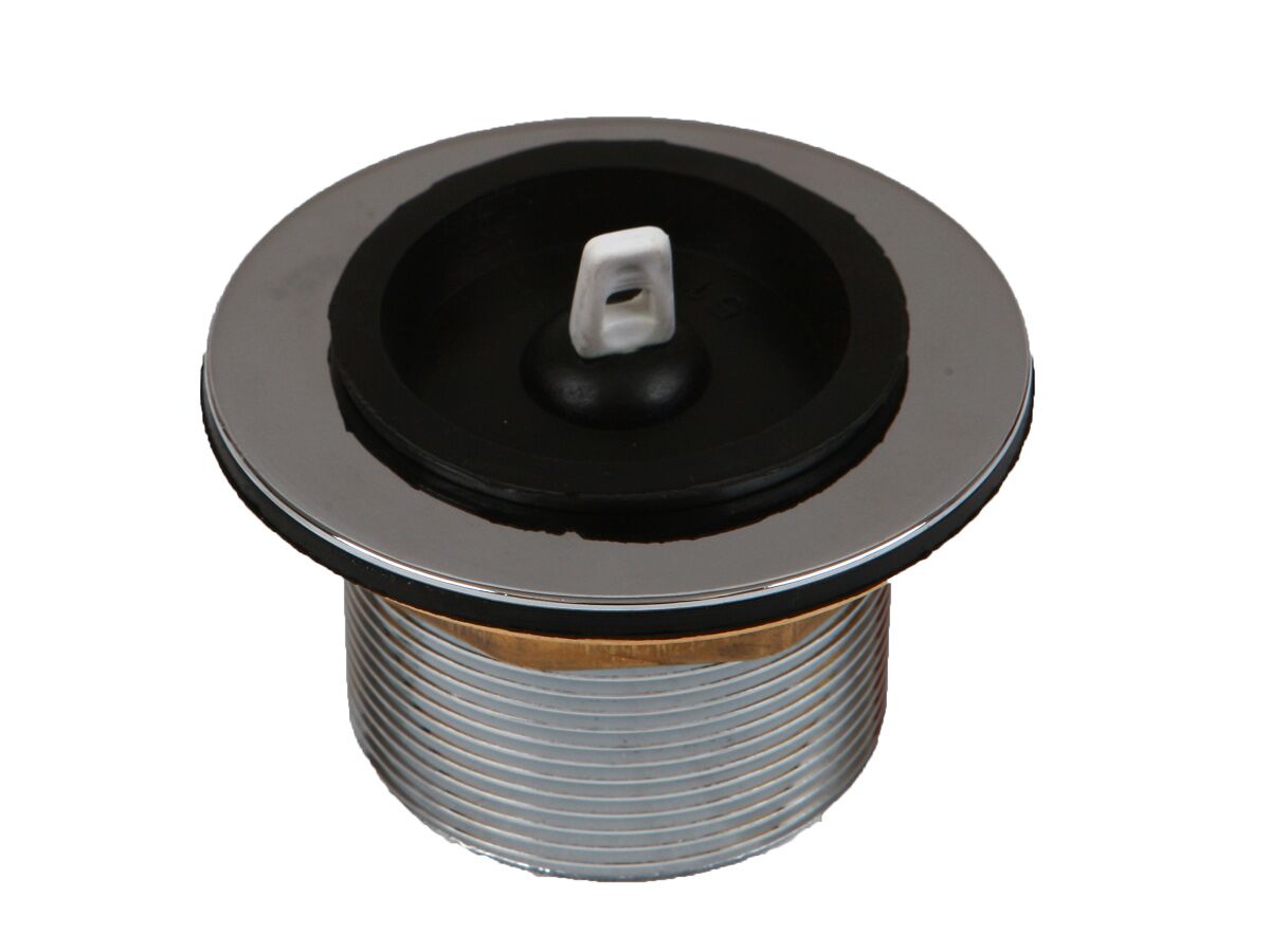 Bath/Sink Plug & Waste 50mm x 45mm Short Chrome Brass