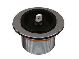 Bath/Sink Plug & Waste 50mm x 45mm Short Chrome Brass