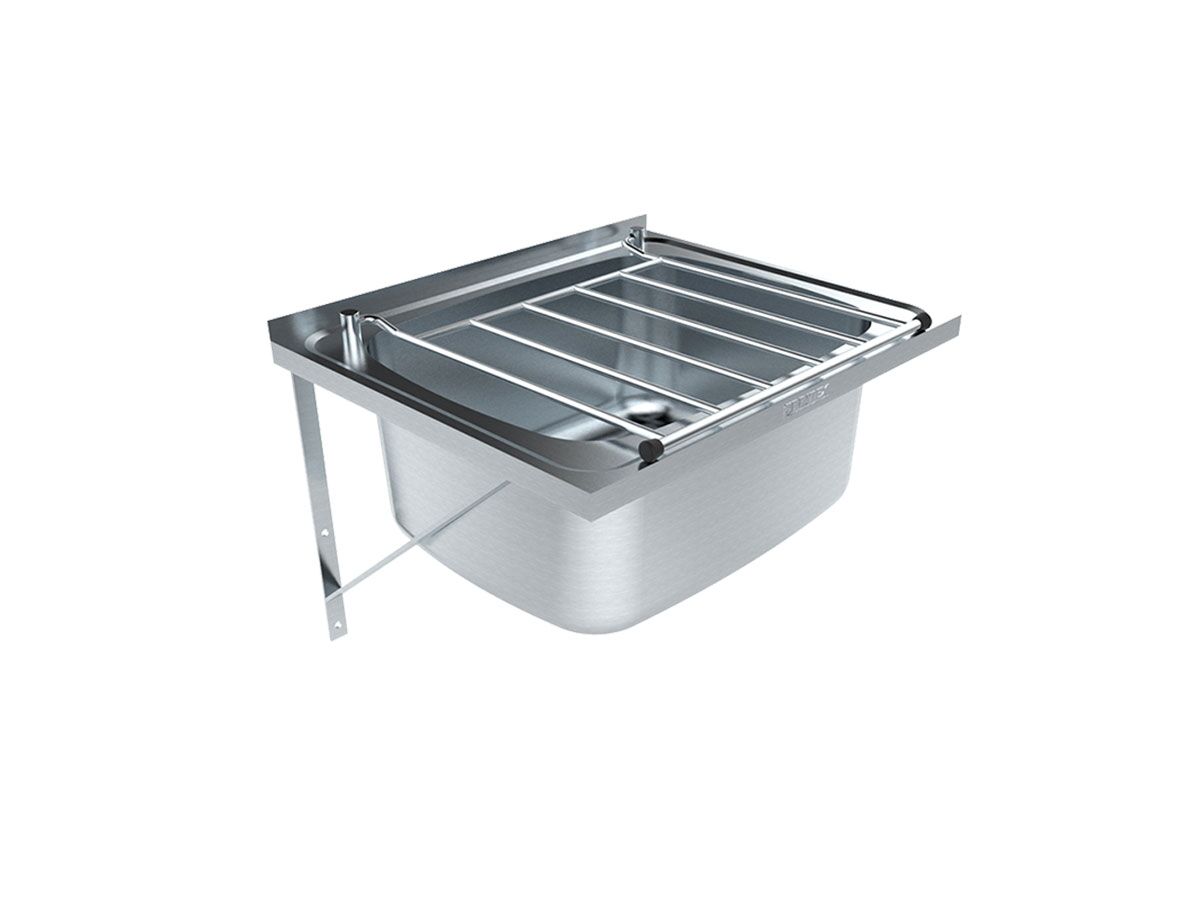 Britex Cleaners Sink with Grate and Wall Bracket