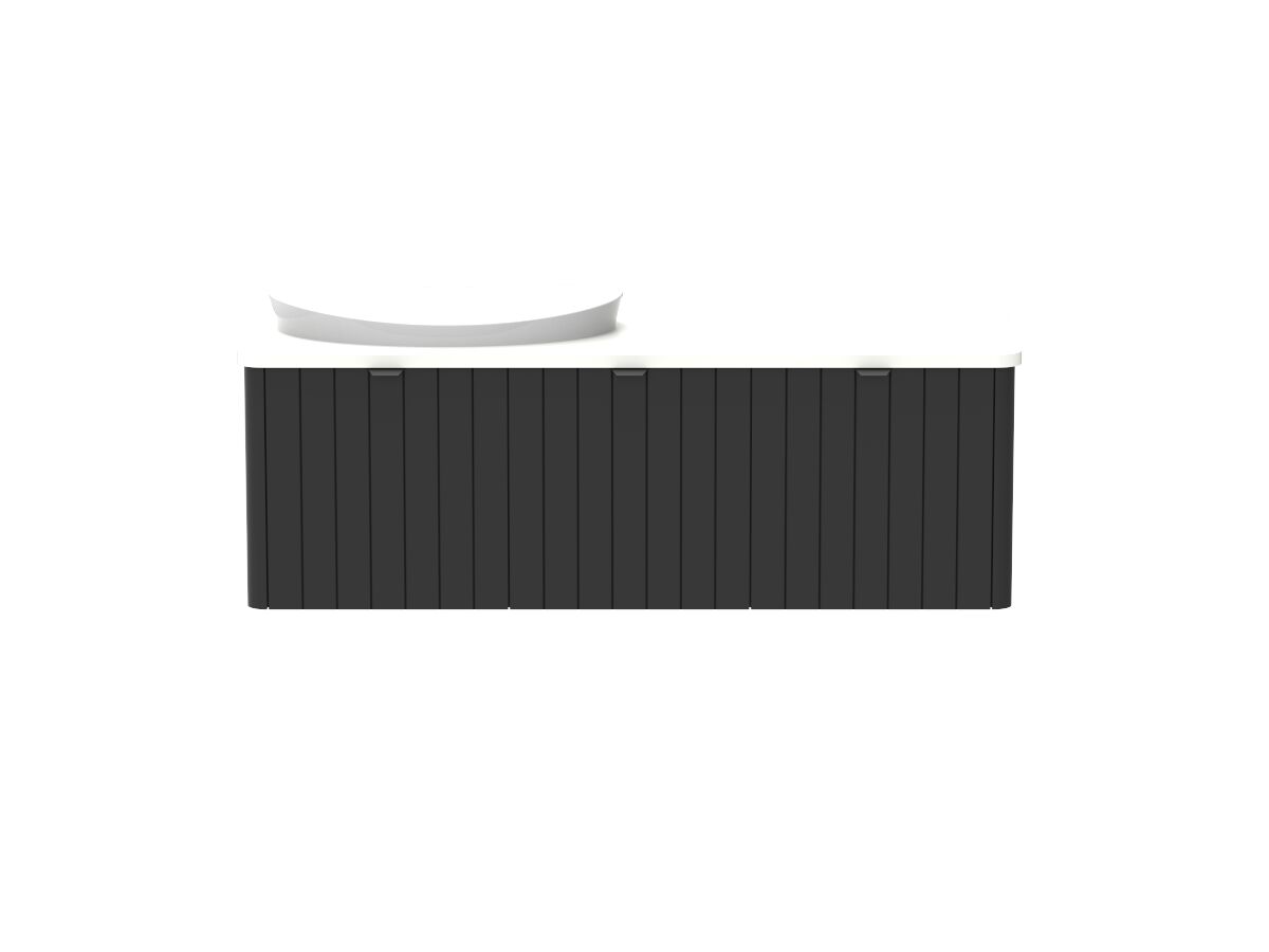 Kado Neue All-Door 1200 Left Offset Bowl Wall Hung Friday Quartz