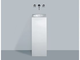 Alape WT Square Freestanding Basin with Round Bowl 325mm White