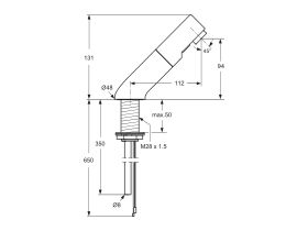 Armitage Shanks Sensorflow 21 Deck Mounted Compact Basin Spout (6 Star)