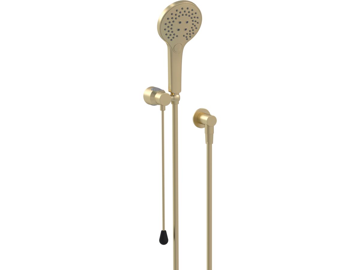 Mizu Drift Push Pull Shower Kit 6L/min Brushed Brass (5 Star)