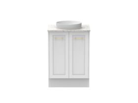 Kado Lux All Door 600mm Centre Bowl Floor Mount Caesarstone