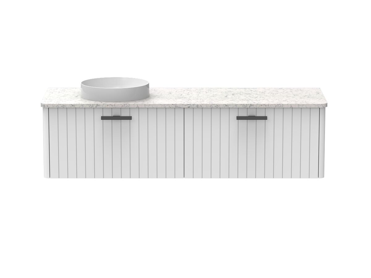 Kado Neue All-Drawer 1500 Left Offset Bowl Wall Hung Caesarstone