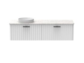 Kado Neue All-Drawer 1500 Left Offset Bowl Wall Hung Caesarstone