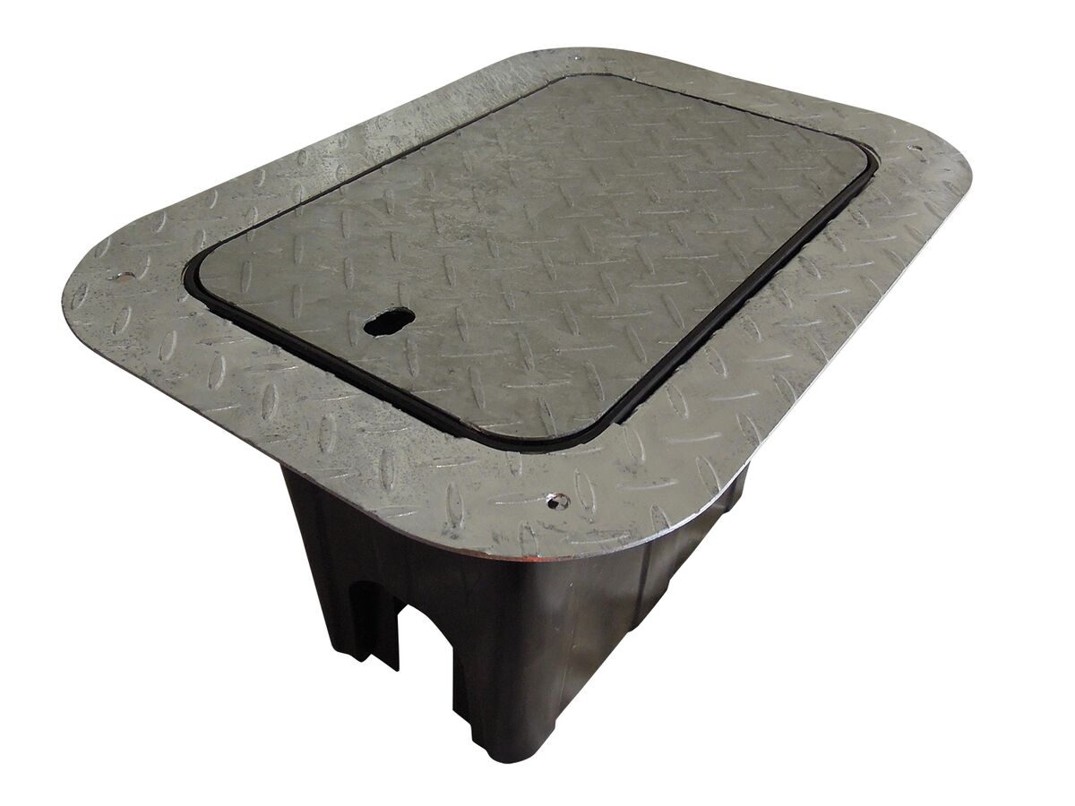 Galvanised Collar & Lid for Large Meter Box