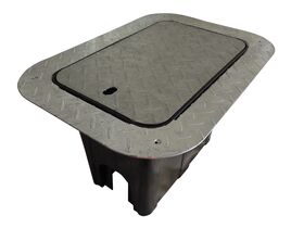 Galvanised Collar & Lid for Large Meter Box