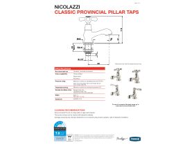 Technical Guide - Classic Provincial Pillar Taps Chrome (4 Star)