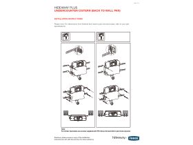Installation Instructions - Hideaway+ Undercounter Cistern Back to Wall (4 Star)
