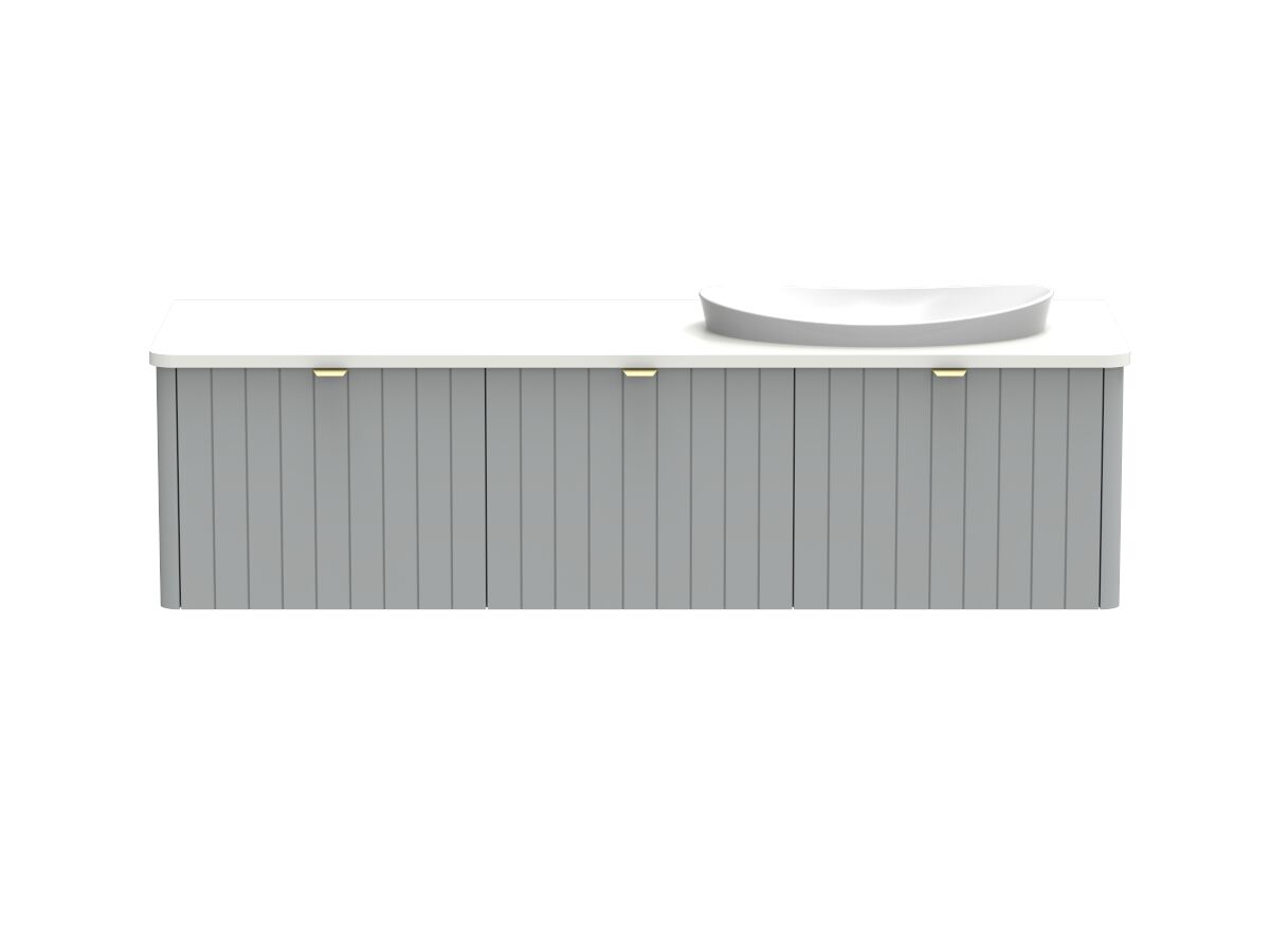 Kado Neue All-Door 1500 Right Offset Bowl Wall Hung Friday Quartz