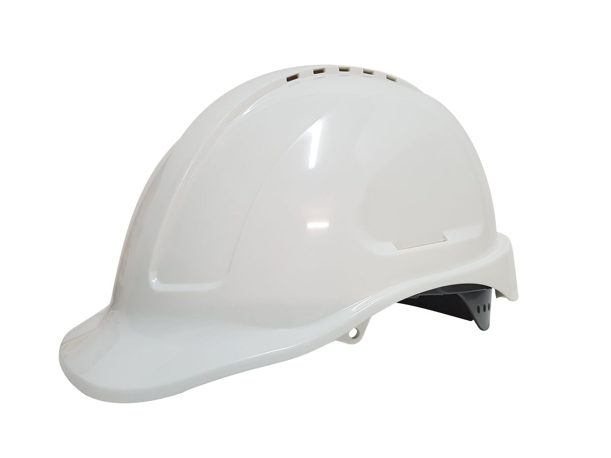 Maxisafe Vented Hart Hat with Sliplock Harness - White