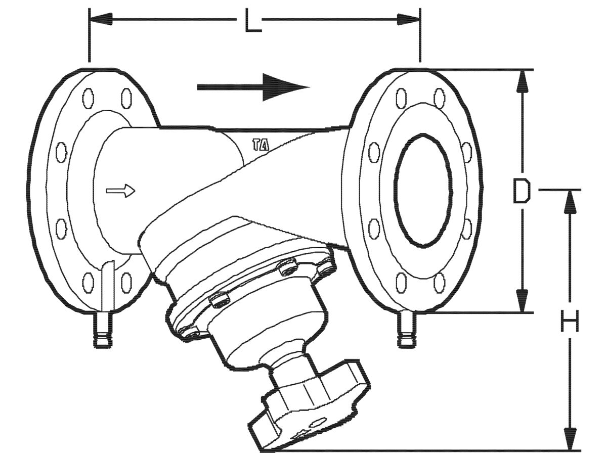 TA Balancing Valve STAF PN16 80mm from Reece