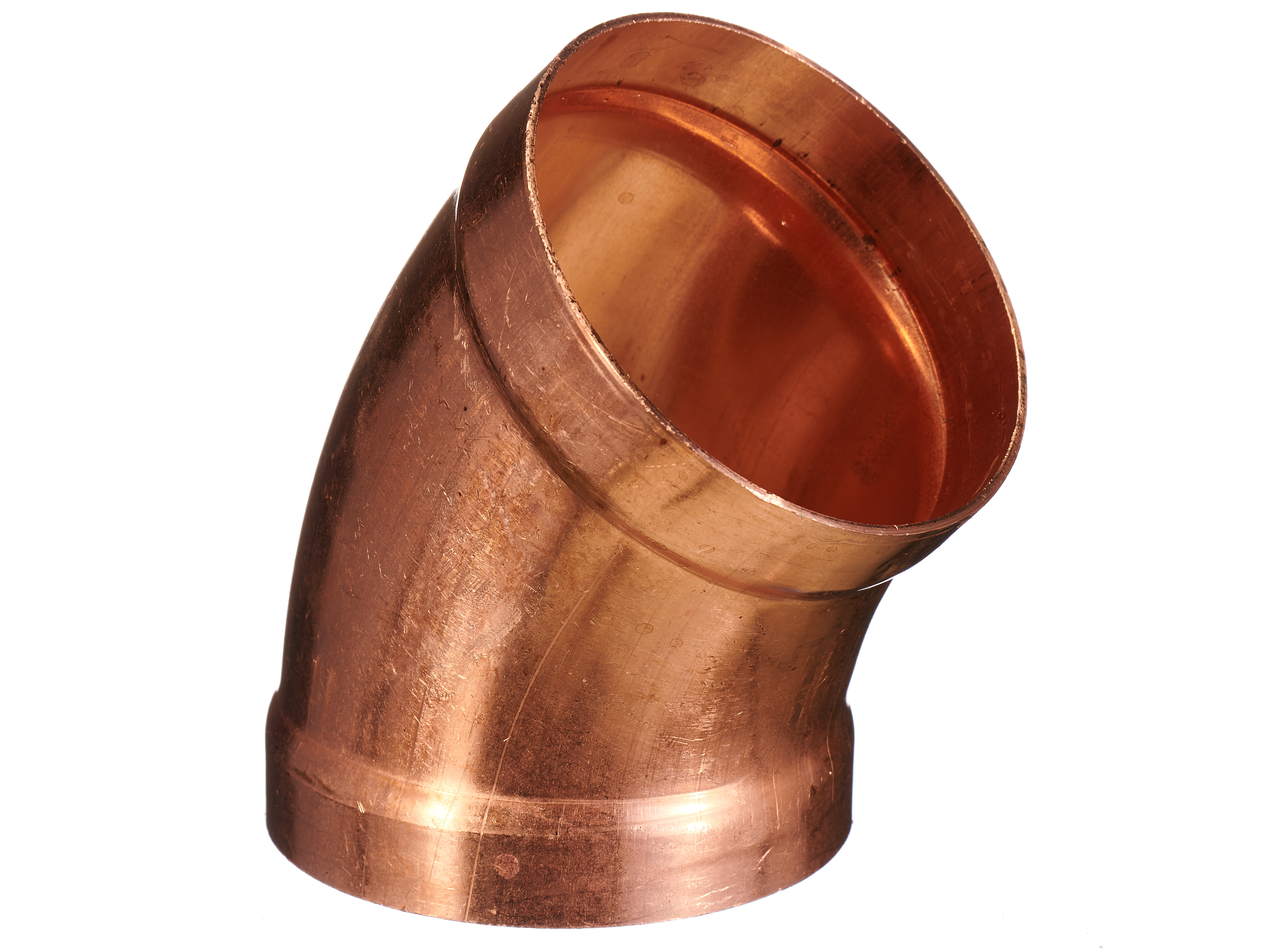 Ardent Copper Bend High Pressure 100mm x 45 Degree x 1 Diameter Radius