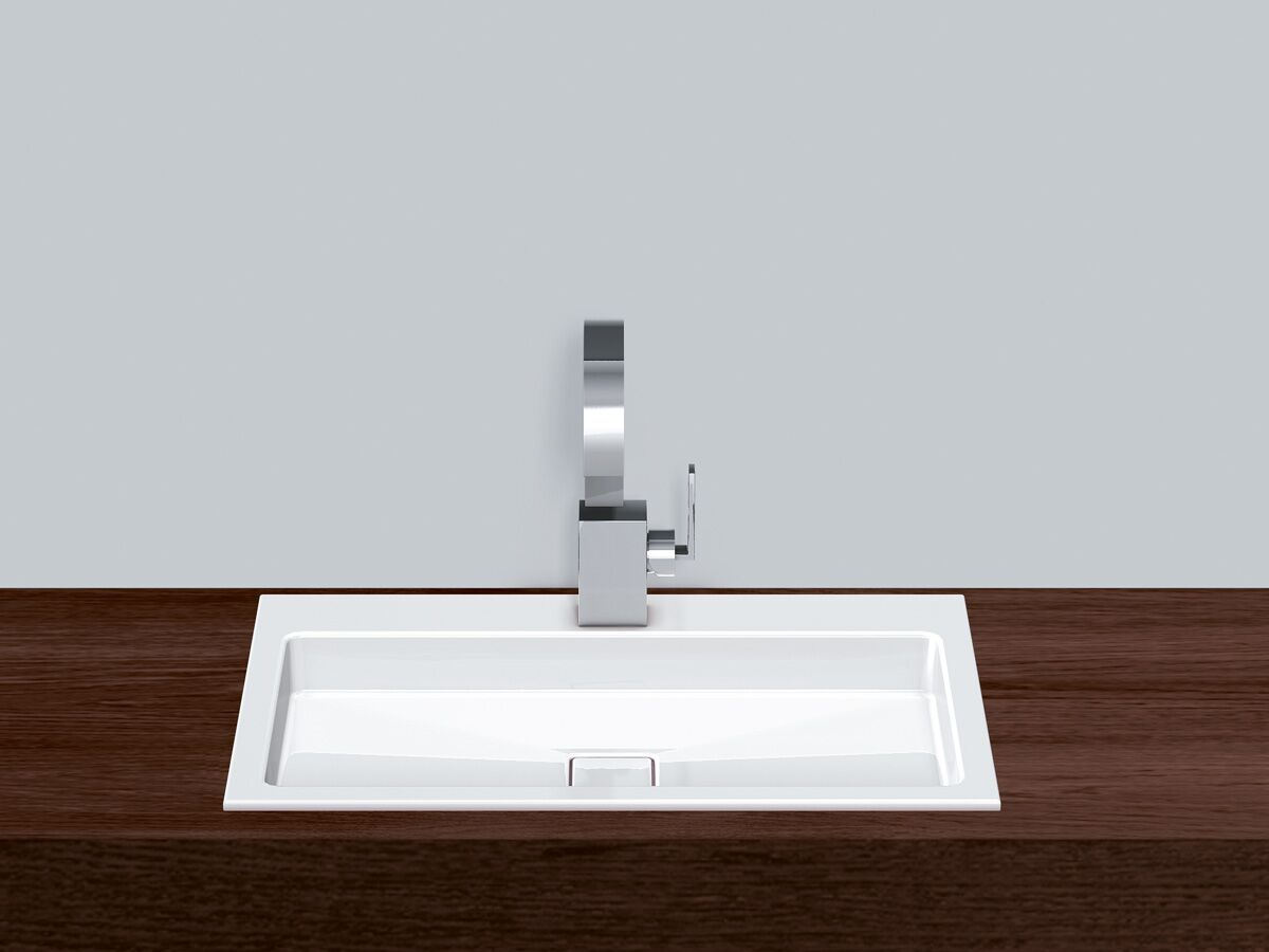 Alape X-Plicit Deep Inset Basin 1 Taphole 700mm White