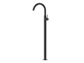 Mizu Drift Floor Mounted Bath Mixer Matte Black