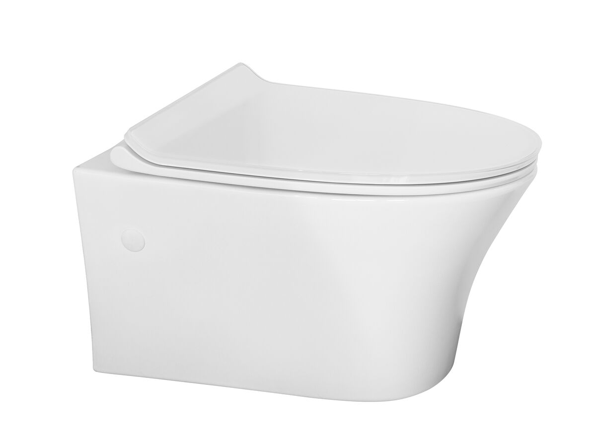 American Standard Signature Hygiene Rim Wall Hung Pan with Soft Close Quick Release White Seat (4 Star)