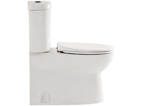 American Standard Studio Close Coupled Back to Wall Toilet Suite with Soft Close Quick Release White / Chrome