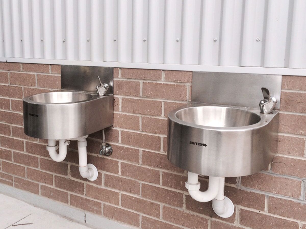 Britex Wall Hung Standard Drinking Fountain Stainless Steel