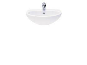 American Standard Studio Wall Basin with Fixing Kit 1 Taphole 500mm White