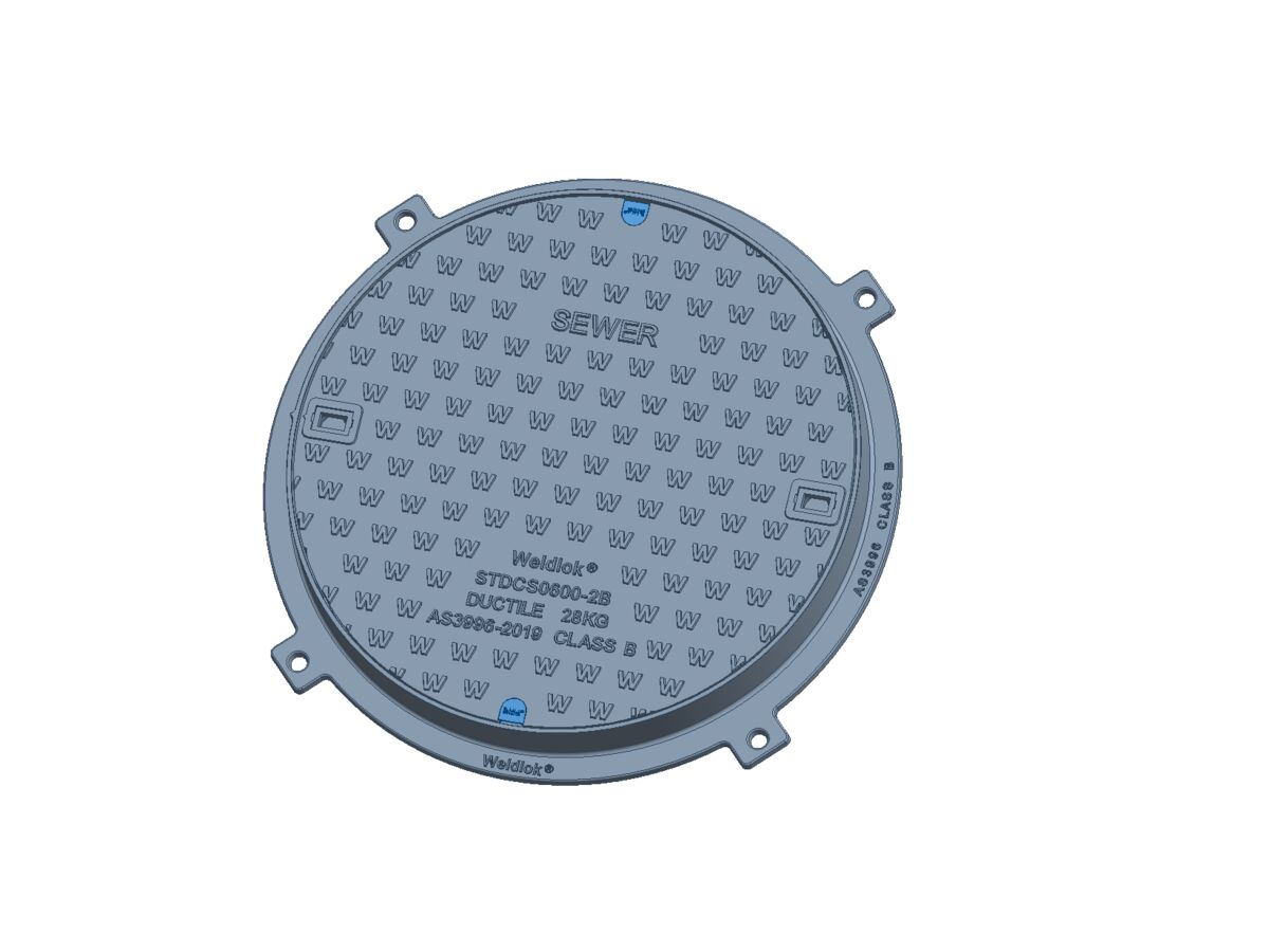 600mm Sewer Cast Iron Cover & Frame Class B