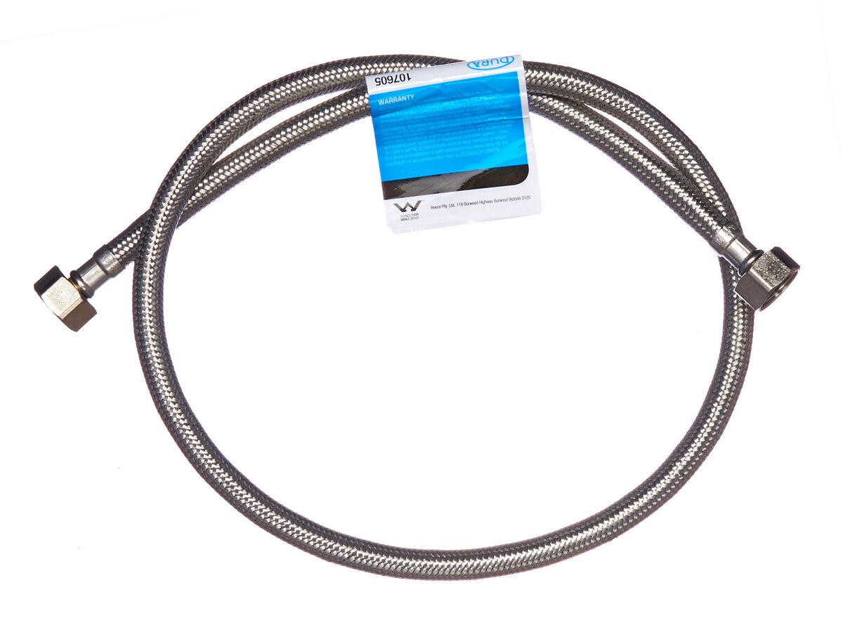 Dura Flexible Hose Water 1/2" Hex 1000mm