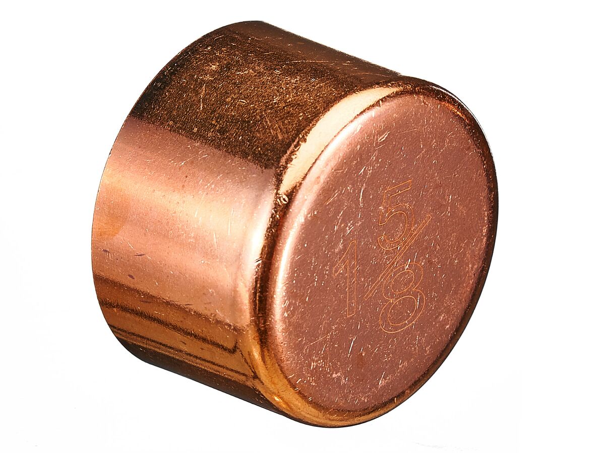 Ardent Copper End Cap 1 5/8" Packet of 1 from Reece