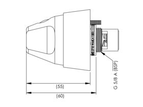 Enware Detention Recess Adaptor Chrome