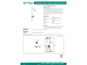Specification Sheet - RBA Combination Emergency EyewashShower