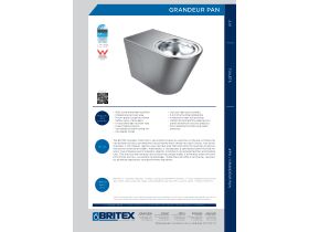 Technical Guide - Britex Grandeur Pan P Trap Stainless Steel (4 Star)