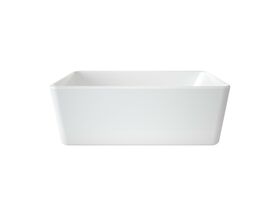 Caroma Cube Freestanding Bath 1600 White