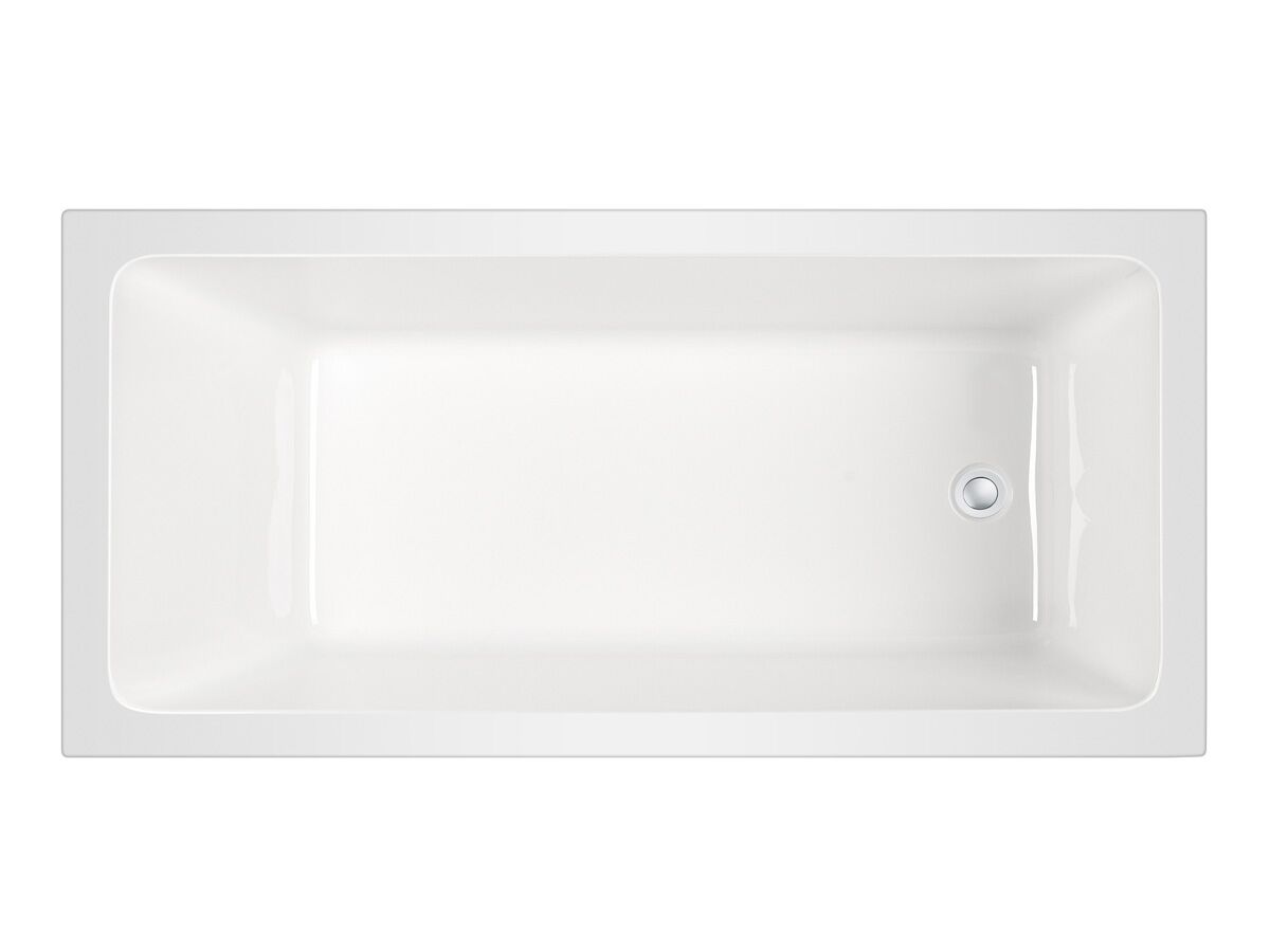 Mizu Bloc Inset Bath 1690 x 800 x 500mm White