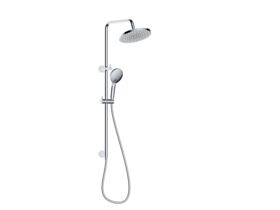 Mizu Drift Twin Rail Shower 250mm ABS Overhead with Top Rail Water Inlet Inlet Chrome (5 Star)