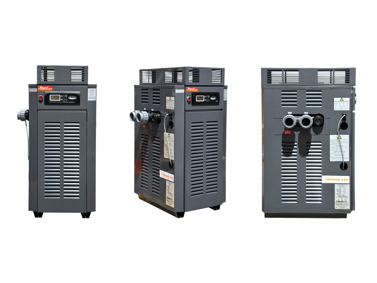 Raypak P0200, pool heater, residential