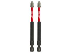 Milwaukee Shockwave Power Bit Phillips #2 89mm (3 1/2") 2 Pack