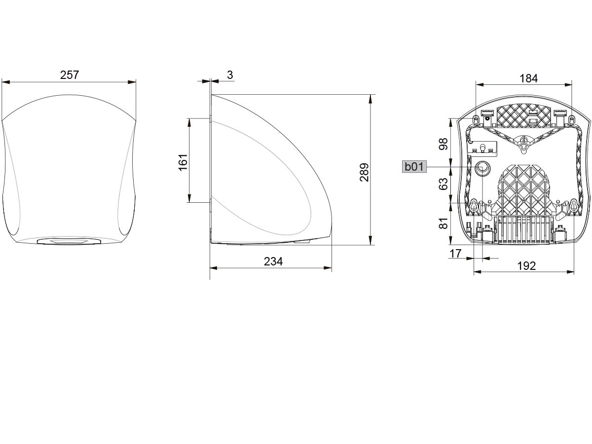 Stiebel Eltron Ultronic Hand Dryer Aluminium White