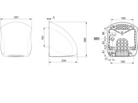 Stiebel Eltron Ultronic Hand Dryer Aluminium White