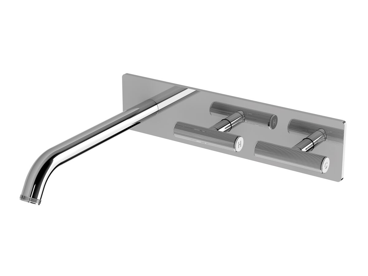Hero - Milli Etch Wall Basin / Bath Hostess Tap System Chrome (6 Star)