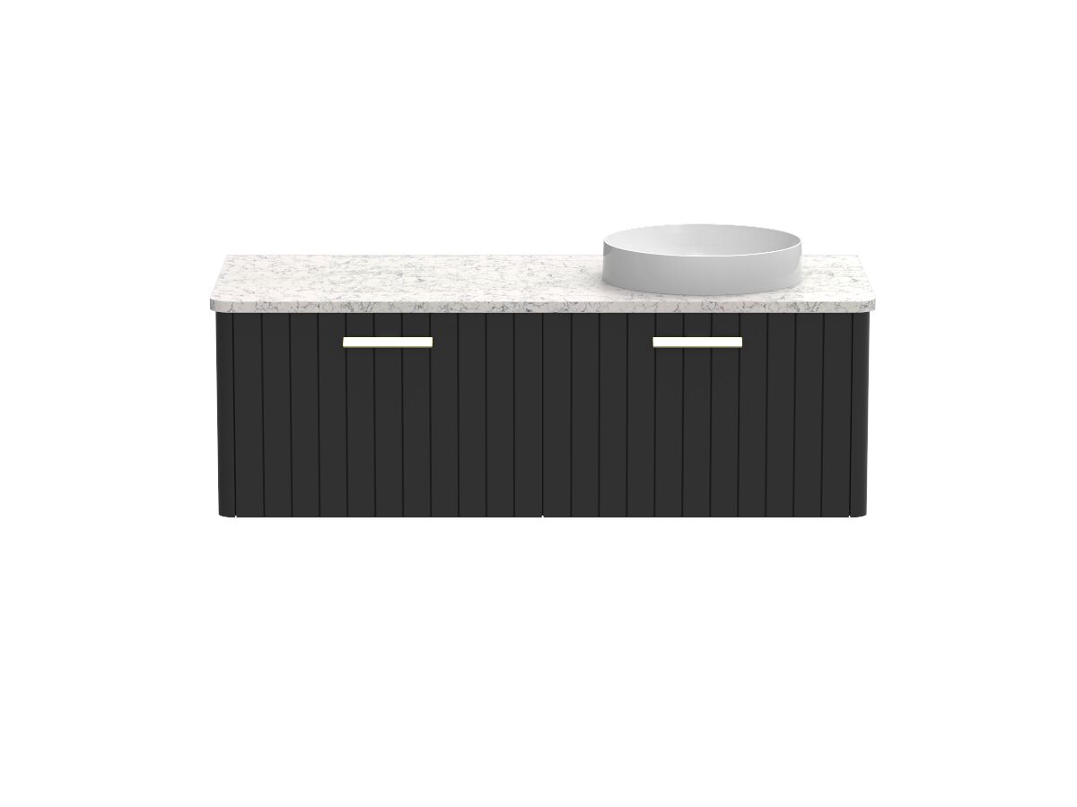 Kado Neue All-Drawer 1200 Right Offset Bowl Wall Hung Caesarstone