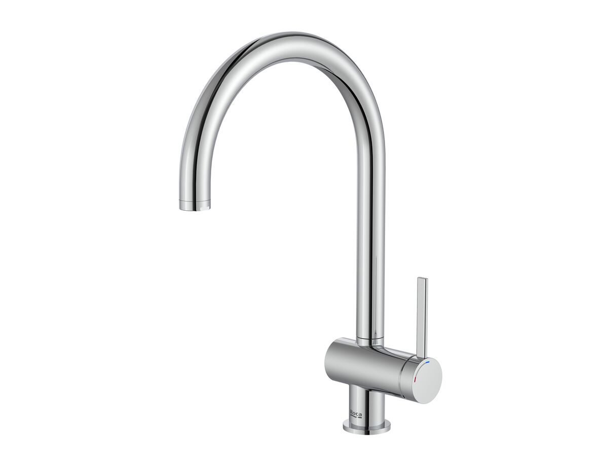 Roca Ona Gooseneck Sink Mixer Tap Chrome (5 Star)
