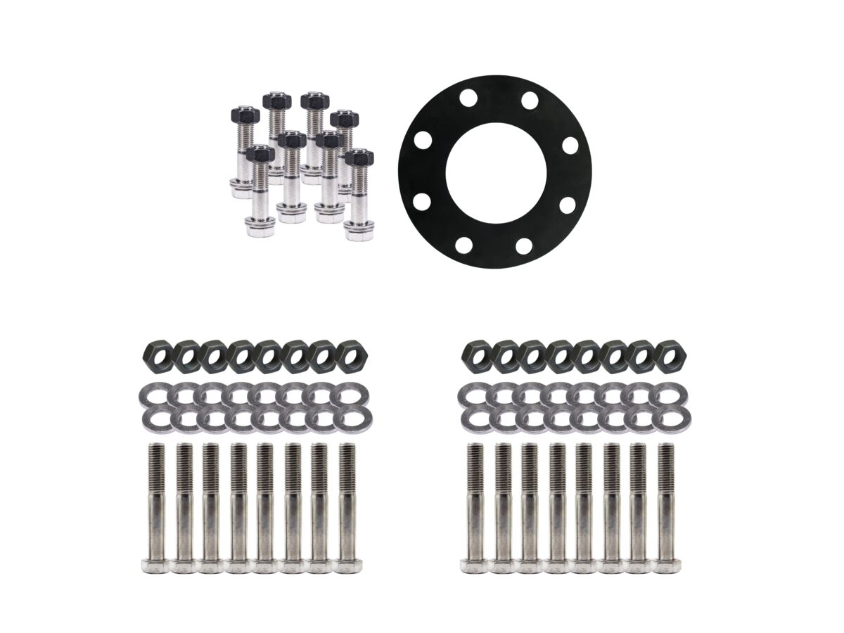 EPDM Gasket & 316 Stainless Steel Bolt Kit with Molybond Nuts For Zurn Backflow DCV/RPZ Assembly with Dimax Y-Strainer and Wafer Butterfly Valves Table E