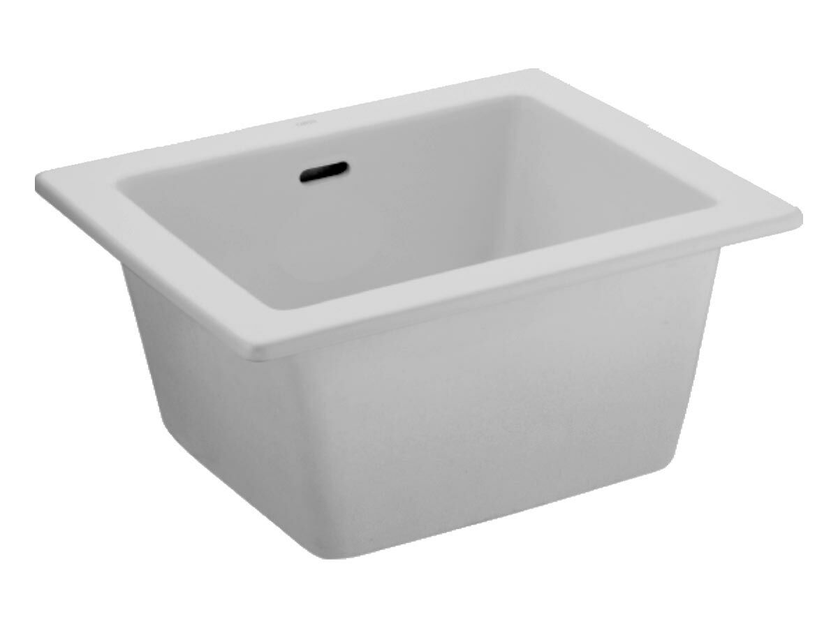 Lab Sink Self Rimming no Taphole 520X420 White