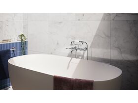 Milli Voir Wall Telephone Bath Set Lever Handles Chrome (3 Star)