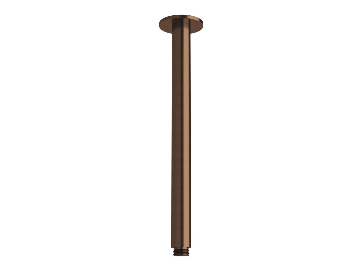 Milli Pure Vertical Shower Arm 300mm PVD Brushed Bronze