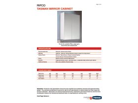 Technical Guide - Rifco Tasman Mirror Cabinet