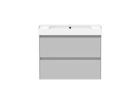 Roca Ona Vanity All Drawer Twin Centre Bowl 800mm Matte Grey
