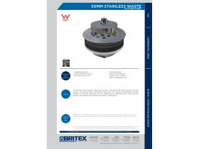 Technical Guide - Britex Stainless Steel Waste Outlet 50mm
