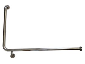 Mobi 1000 x 600mm Right Hand Corner Grab Rail Polished Stainless Steel