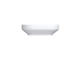 Omvivo Venice Compact 450 Counter Basin Oval with Overflow Solid Surface White